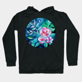 Tropical Camellia Extravaganza - oil on canvas Hoodie